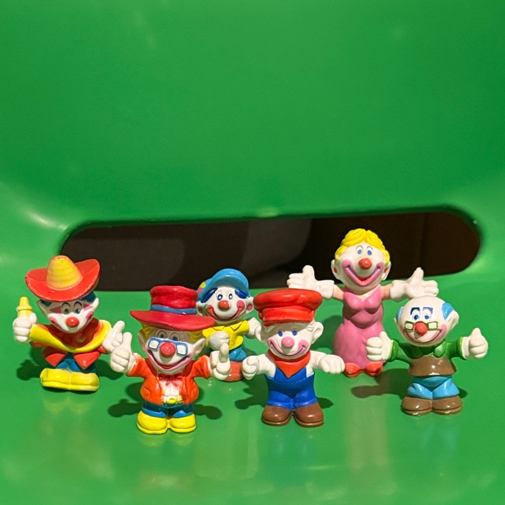 1981 Mego Corp Clowns PVC Figures. Clown Around Circus Toys